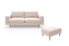 The Big Chill - 3 Seater Sofa and Footstool Set - Taupe
