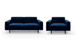 The Big Chill - 3 Seater Sofa and 1.5 Seater Snuggler Set - Navy