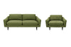 The Rebel - 3 Seater Sofa and 1.5 Seater Snuggler Set - Olive