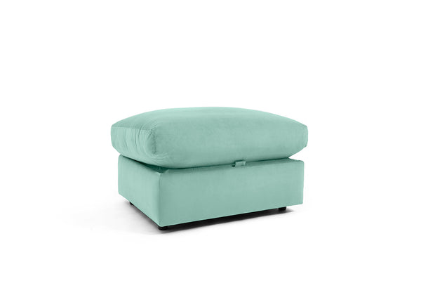 SNUG | The Small Biggie Footstool in Soft Teal