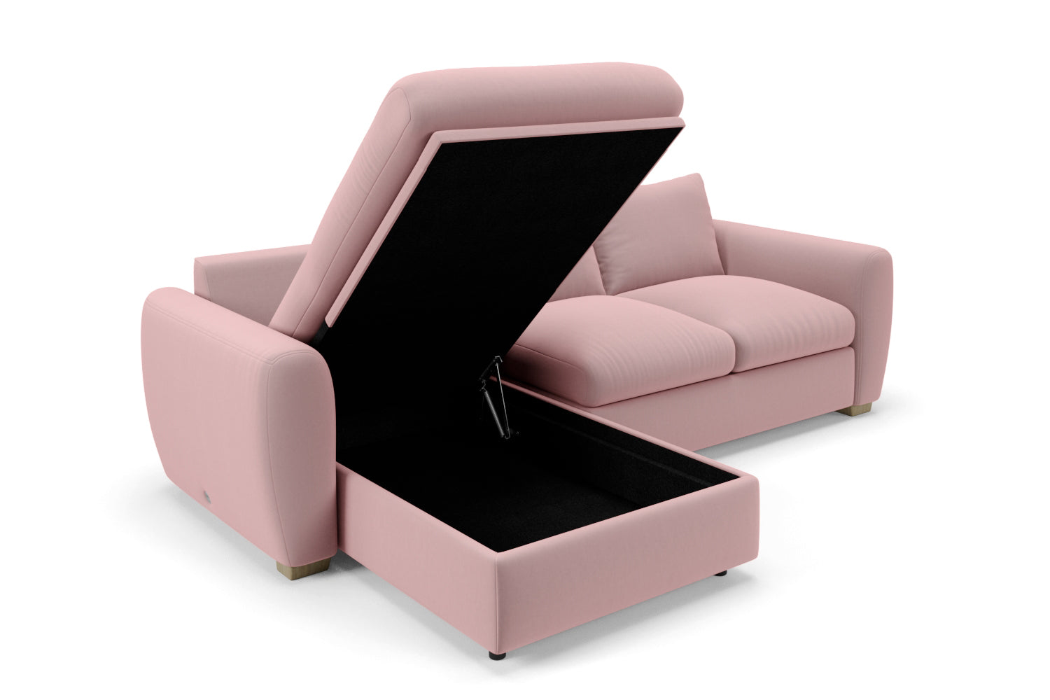 SNUG | The Cloud Sundae Chaise Corner Sofa in Blush variant_40575169200176