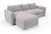 SNUG | The Cloud Sundae Chaise Corner Sofa in Warm Grey