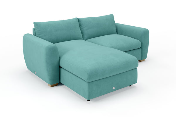 SNUG | The Cloud Sundae Chaise Corner Sofa in Soft Teal