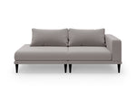 SNUG | The Maverick 3 Seater Sofa with 1 x Arm & 1 x Chaise in Ash Grey