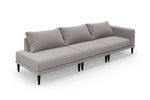 SNUG | The Maverick 4.5 Seater Sofa with 1 x Arm & 1 x Chaise in Ash Grey