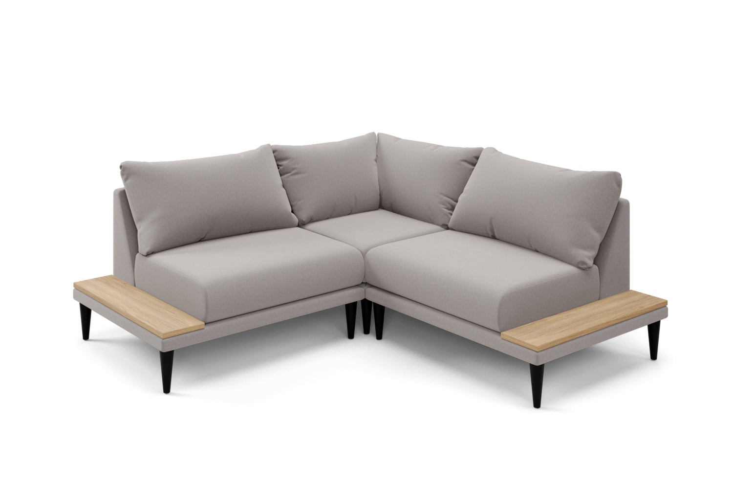 The Maverick - Small Corner Sofa - Ash Grey