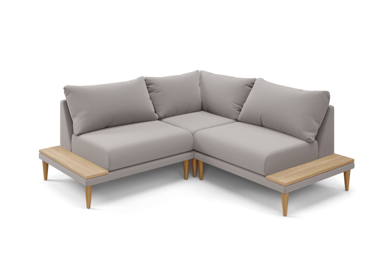 The Maverick - Small Corner Sofa - Ash Grey