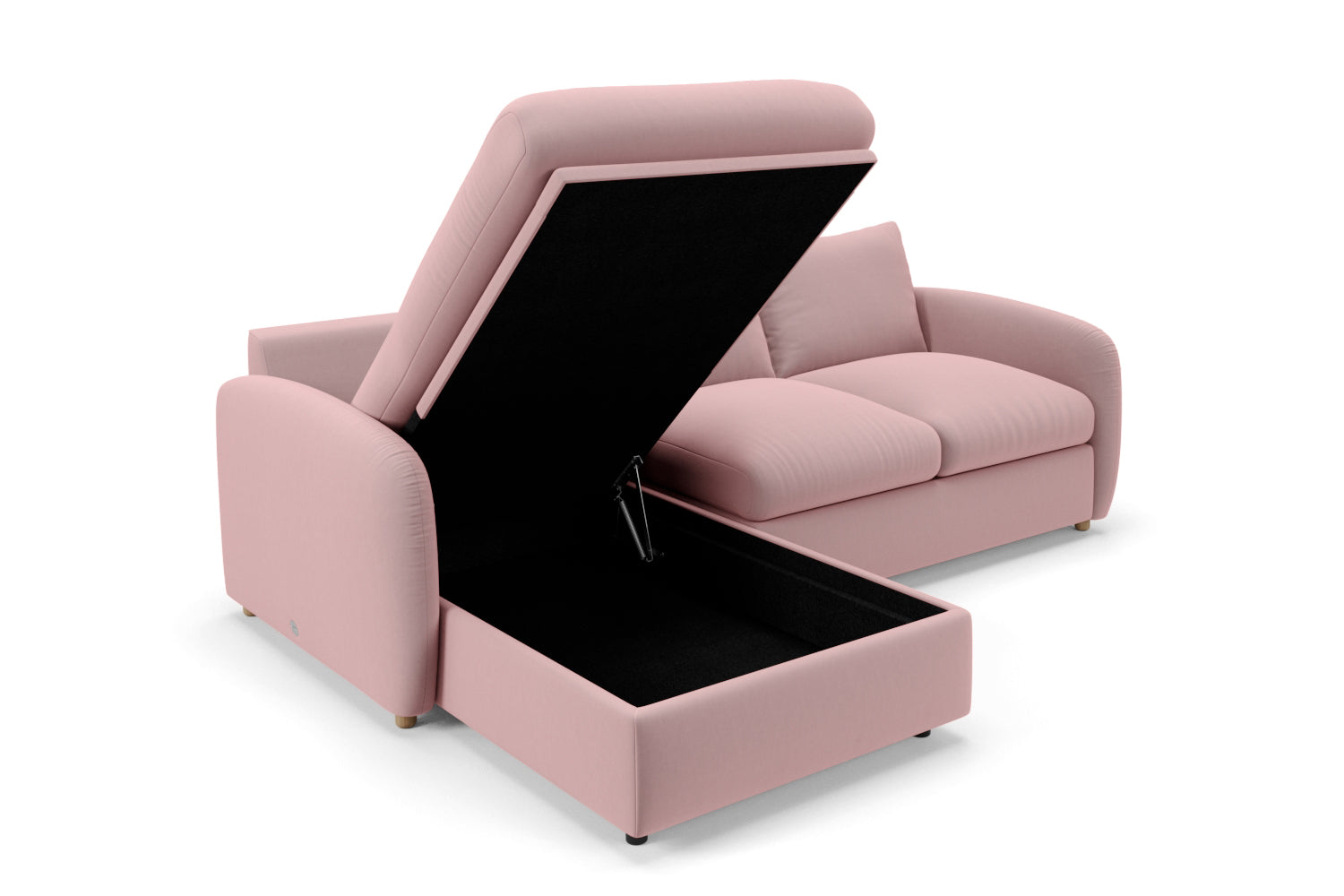 SNUG | The Small Biggie Chaise Corner Sofa in Blush variant_40575169462320