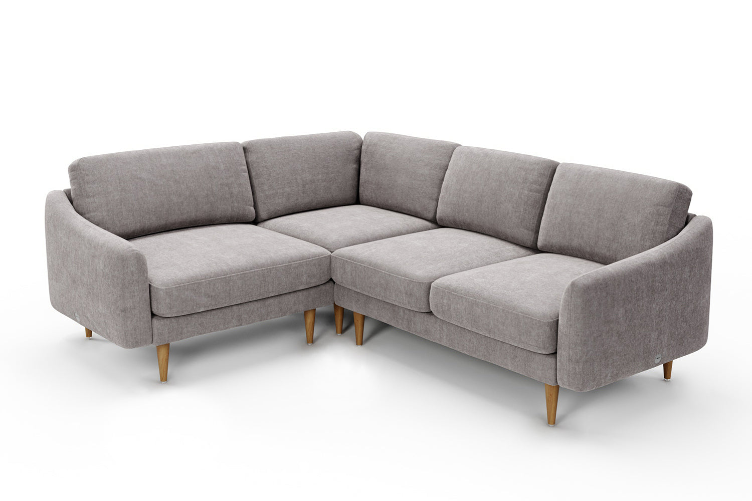 The Rebel Small Corner Sofa Mid Grey