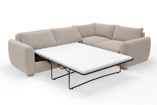 SNUG | The Cloud Sundae Corner Sofa Bed in Oatmeal