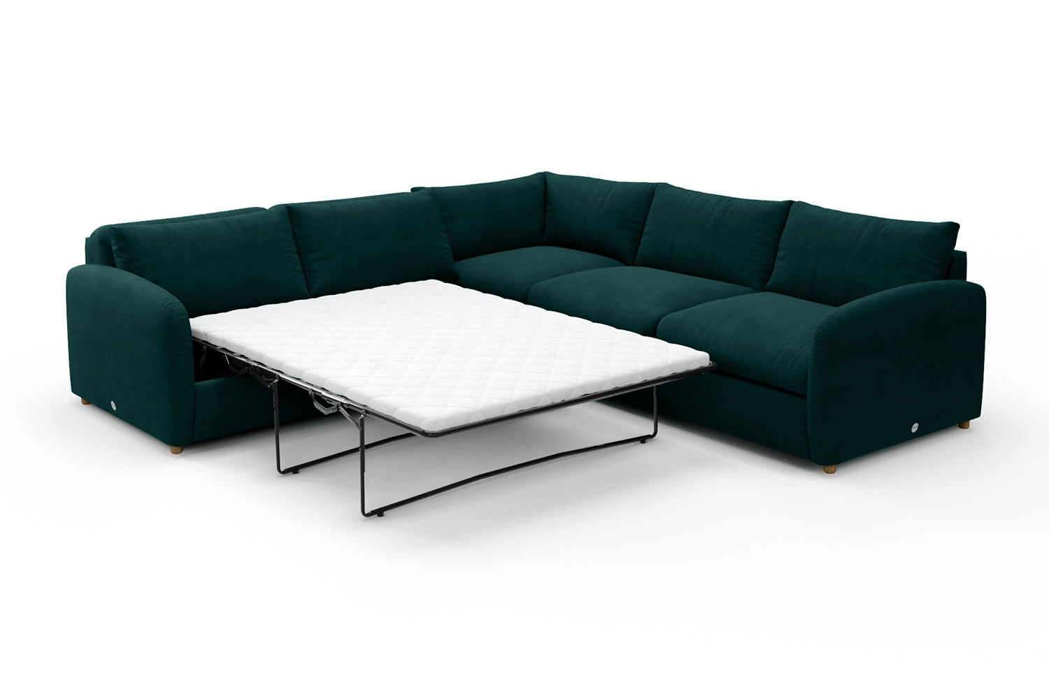 SNUG | The Small Biggie Corner Sofa Bed in Pine Green