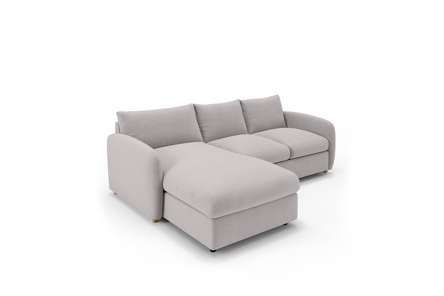 SNUG | The Small Biggie Chaise Corner Sofa in Warm Grey