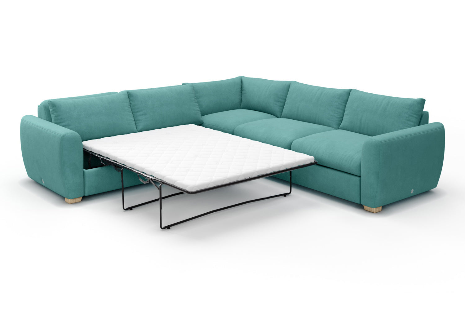 SNUG | The Cloud Sundae Corner Sofa Bed in Soft Teal