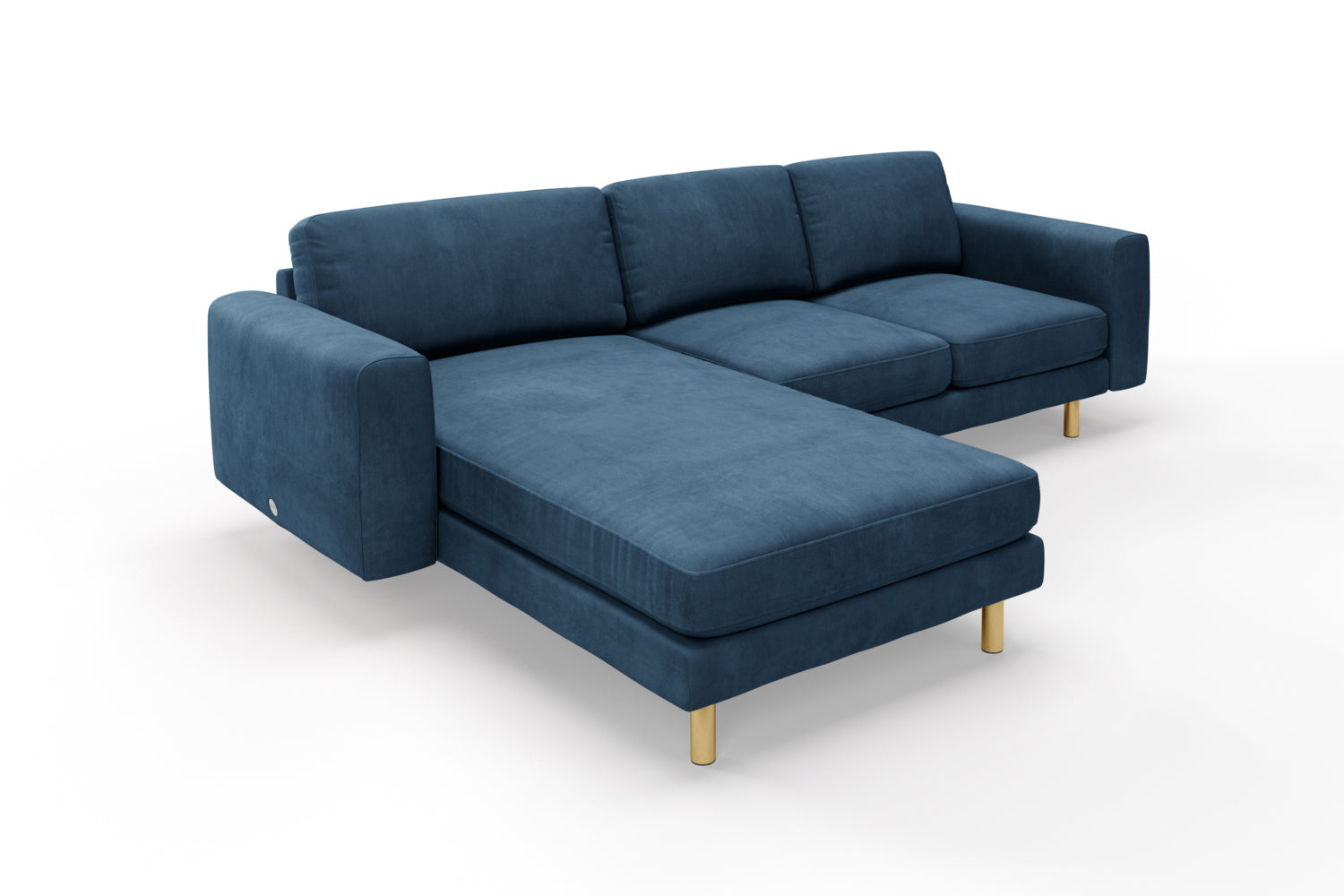 SNUG | The Big Chill Left Hand Chaise Sofa in Blue Steel