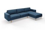 SNUG | The Big Chill Right Hand Chaise Sofa in Blue Steel