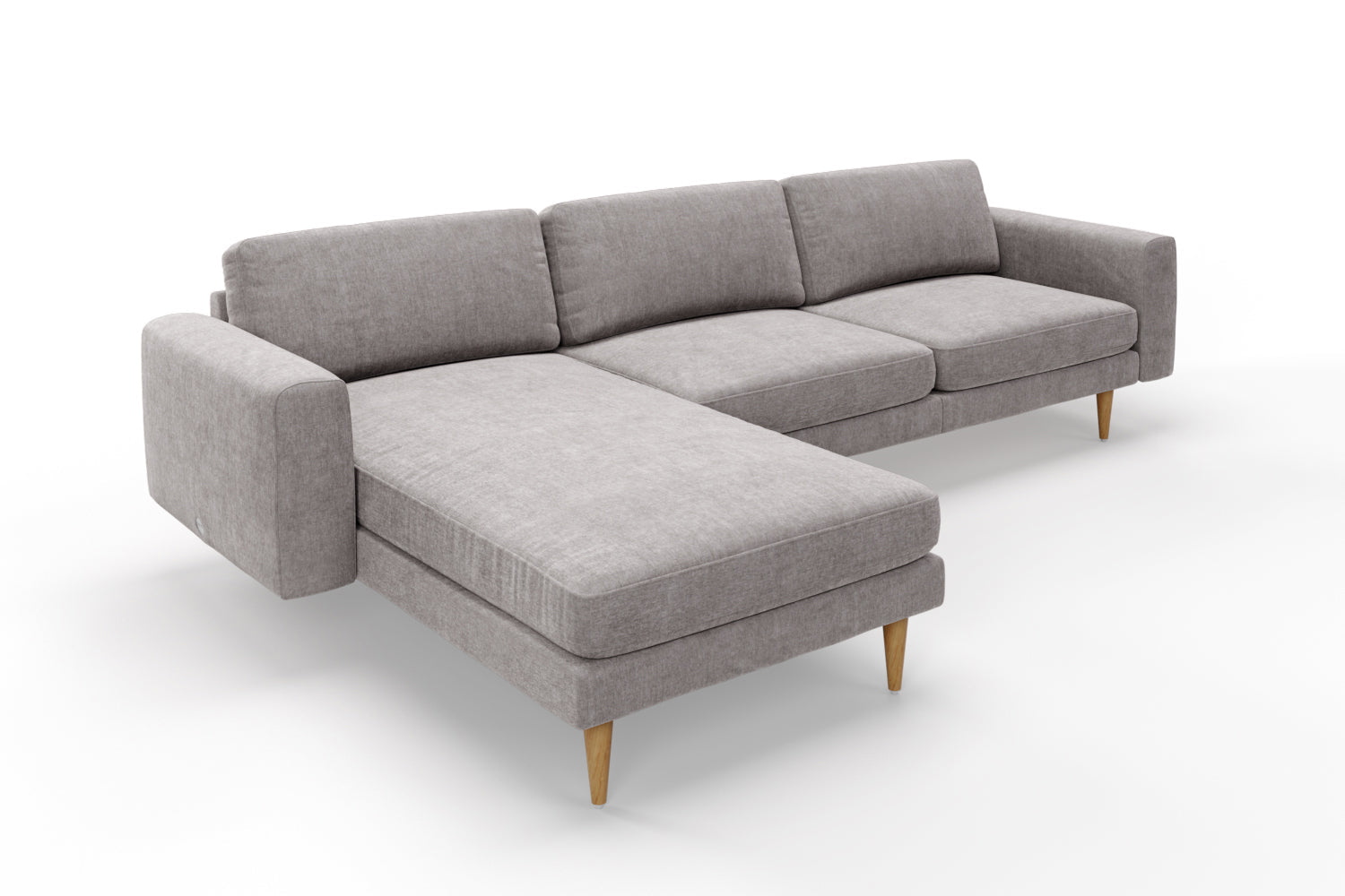 SNUG | The Big Chill Left Hand Chaise Sofa in Mid Grey