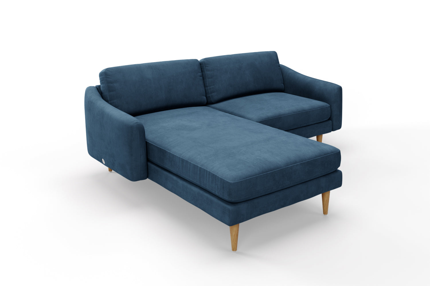 SNUG | The Rebel Left Hand Chaise Sofa in Blue Steel