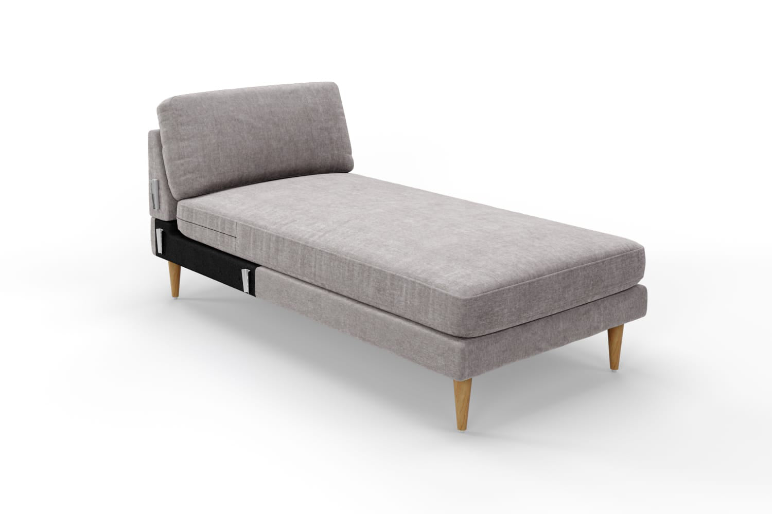 SNUG | The Rebel Right Hand Chaise Unit in Mid Grey