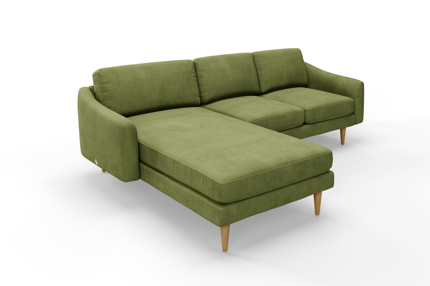 SNUG | The Rebel Left Hand Chaise Sofa in Olive