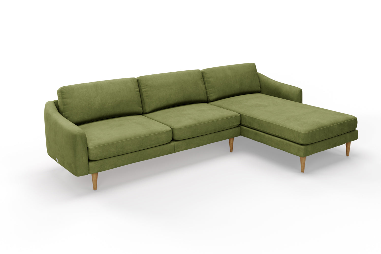 SNUG | The Rebel Right Hand Chaise Sofa in Olive