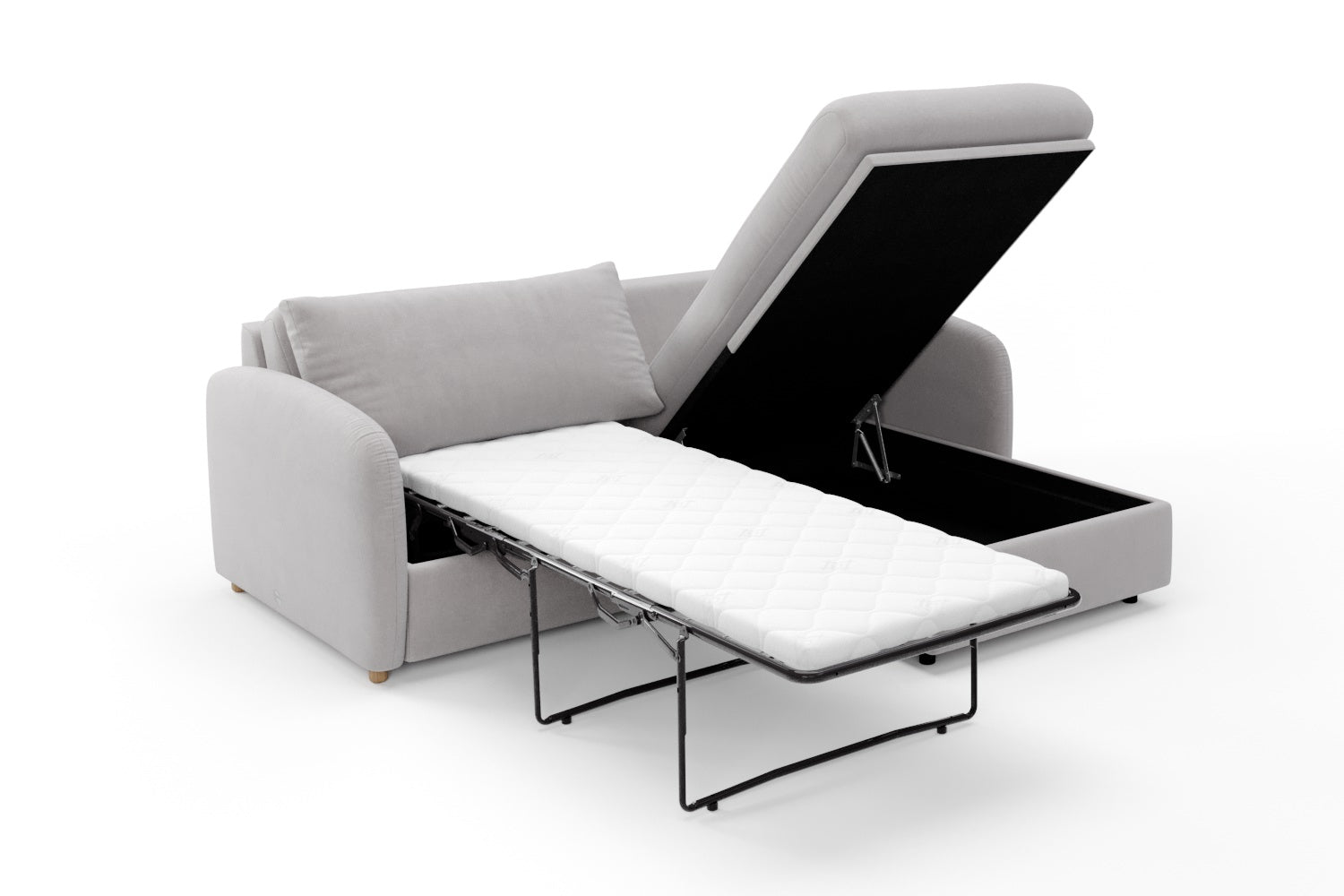 SNUG | The Small Biggie Chaise Single Sofa Bed in Warm Grey