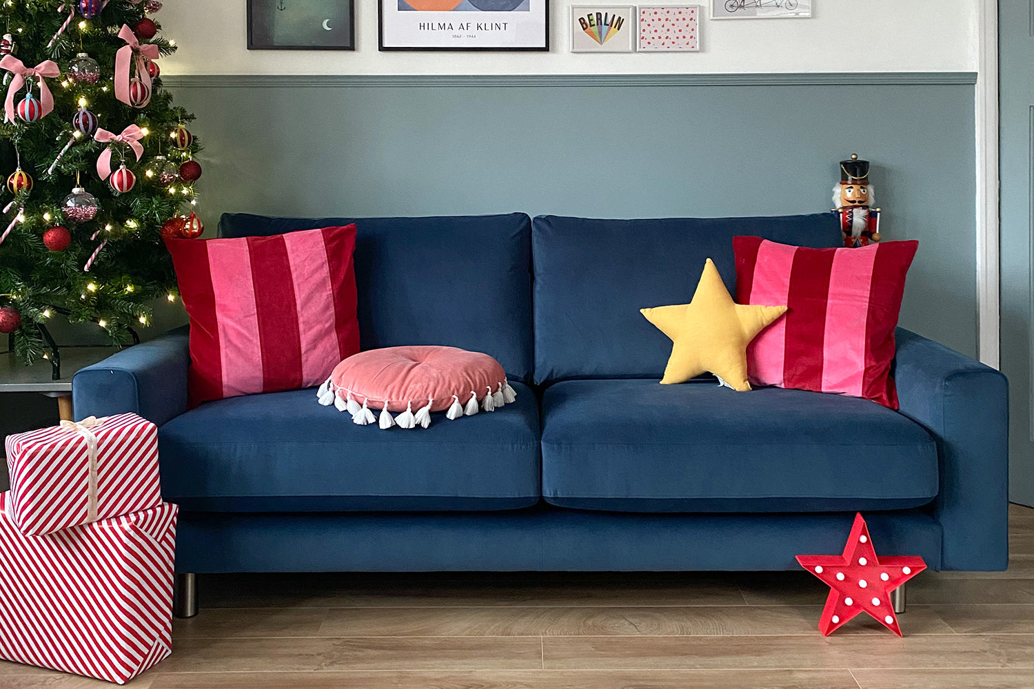 The Big Chill - 3 Seater Sofa - Blue Steel