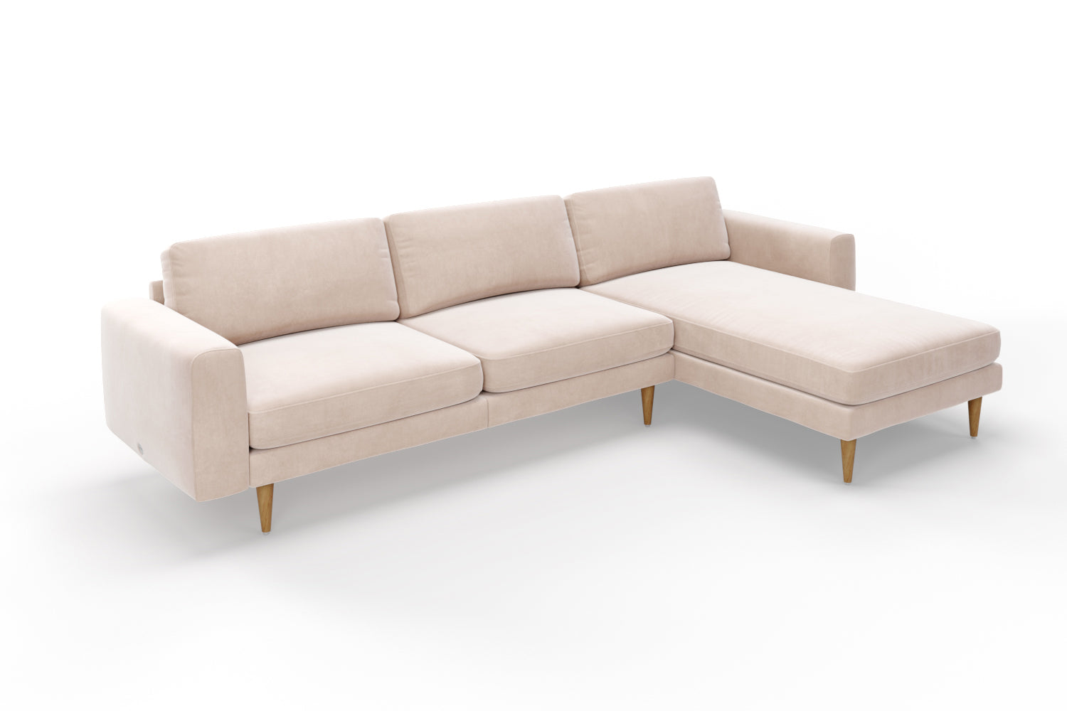 SNUG | The Big Chill Right Hand Chaise Sofa in Taupe
