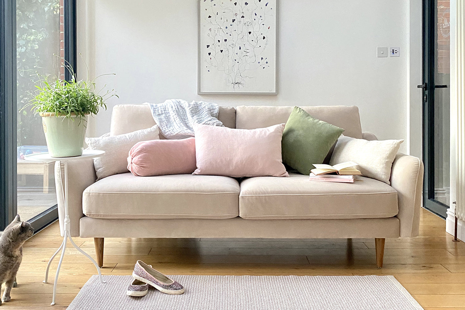 The Rebel - 3 Seater Sofa - Taupe