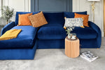 The Small Biggie - Chaise Corner Sofa - Midnight Blue