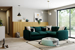 The Small Biggie - Small Corner Sofa - Pine Green