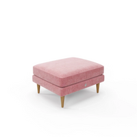 The Rebel - Footstool - Blush Coral
